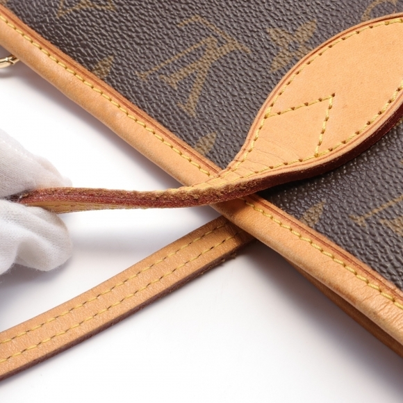 Louis Vuitton Neverfull MM Monogram Shoulder Bag Brown - Picture 6 of 8